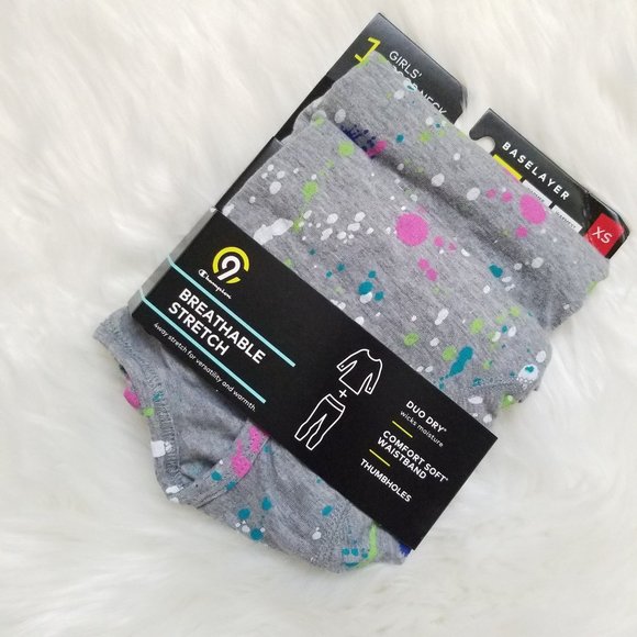 Champion Girls Scoop Neck And Pant Set Size XS Base Layer Breathable Stretch NWT - Picture 3 of 8